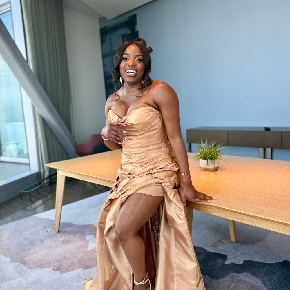 Liquid Satin Evening gown